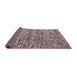 Thickness of Contemporary Rosy Purple Modern Rug, con988