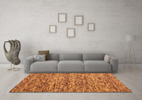 Machine Washable Abstract Orange Contemporary Rug, wshcon988org