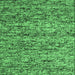 Square Abstract Emerald Green Contemporary Rug, con988emgrn