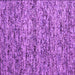 Square Machine Washable Abstract Purple Contemporary Area Rugs, wshcon988pur