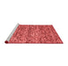 Contemporary Red Washable Rugs