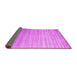 Sideview of Abstract Pink Contemporary Rug, con989pnk