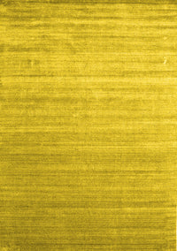 Abstract Yellow Contemporary Rug, con989yw