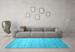 Machine Washable Abstract Light Blue Contemporary Rug in a Living Room, wshcon989lblu