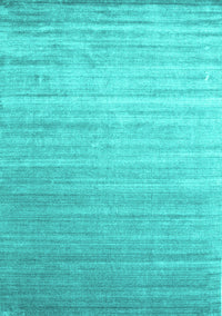 Abstract Turquoise Contemporary Rug, con989turq