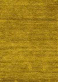 Abstract Yellow Contemporary Rug, con98yw