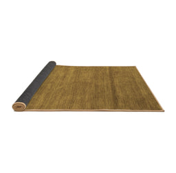 Sideview of Abstract Brown Contemporary Rug, con98brn