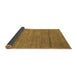 Sideview of Abstract Brown Contemporary Rug, con98brn