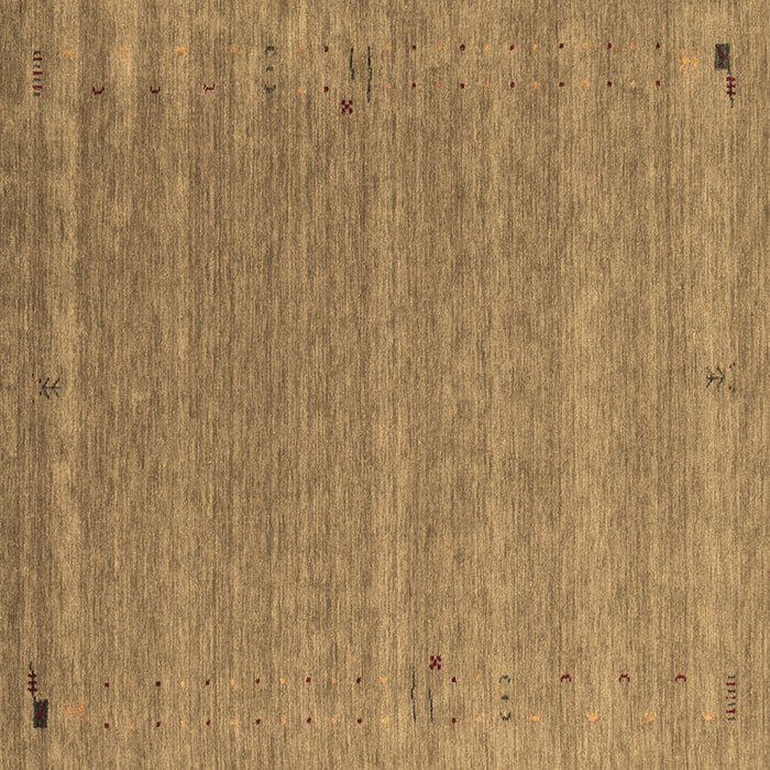 Square Machine Washable Abstract Brown Contemporary Rug, wshcon990brn