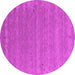 Round Machine Washable Abstract Pink Contemporary Rug, wshcon990pnk