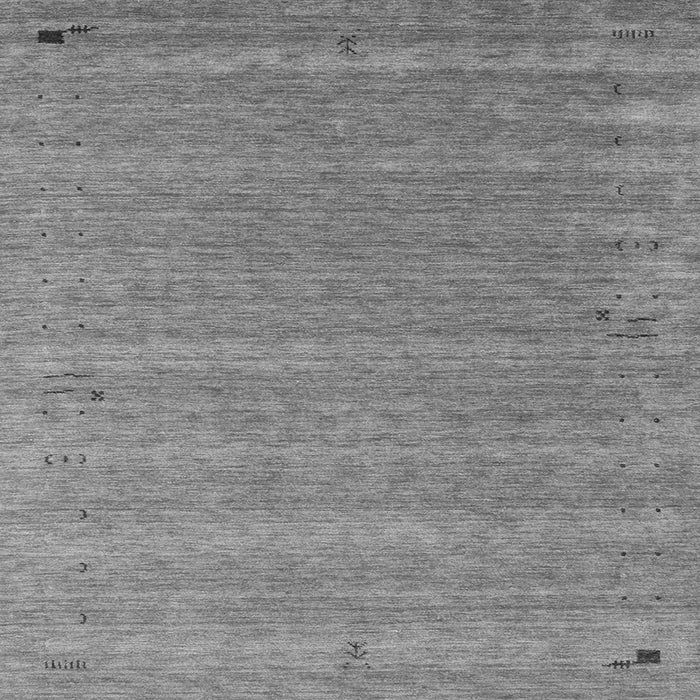 Round Machine Washable Abstract Gray Contemporary Rug, wshcon990gry