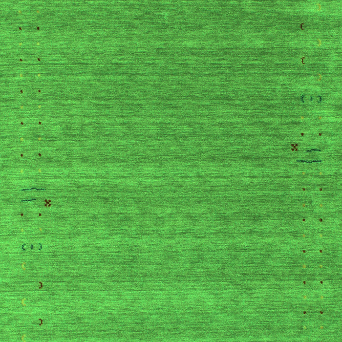 Serging Thickness of Machine Washable Abstract Green Contemporary Area Rugs, wshcon990grn