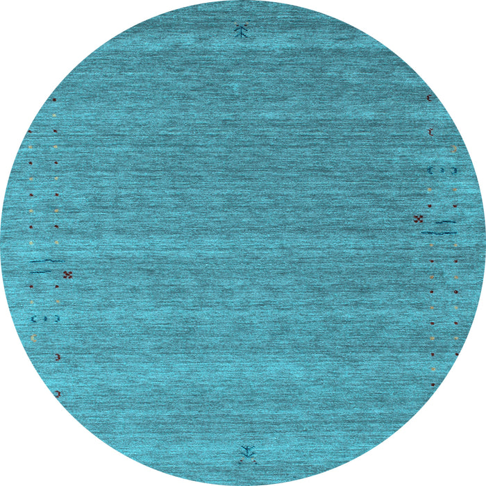 Round Machine Washable Abstract Light Blue Contemporary Rug, wshcon990lblu