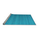 Sideview of Machine Washable Abstract Light Blue Contemporary Rug, wshcon991lblu