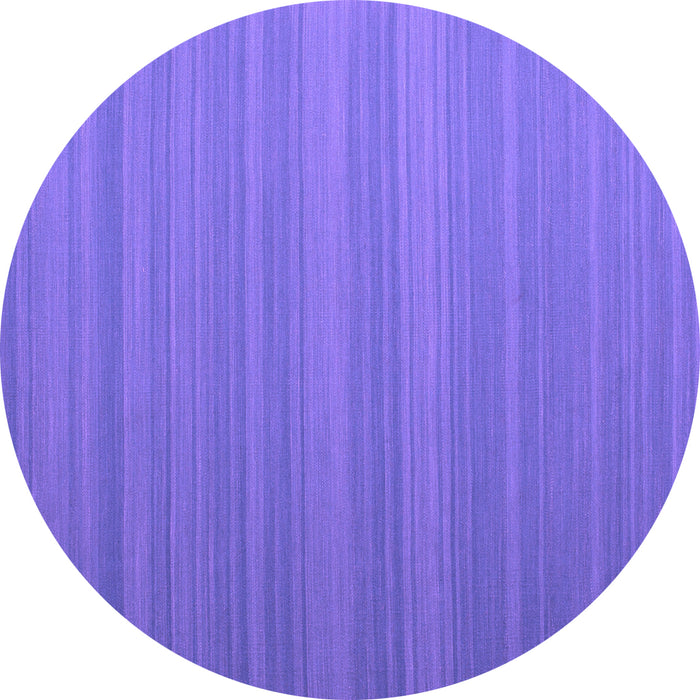 Round Machine Washable Abstract Purple Contemporary Area Rugs, wshcon991pur