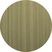 Round Abstract Brown Contemporary Rug, con991brn