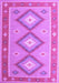 Machine Washable Oriental Purple Traditional Area Rugs, wshcon992pur