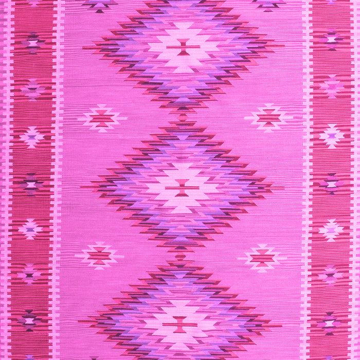 Machine Washable Oriental Pink Traditional Rug, wshcon992pnk