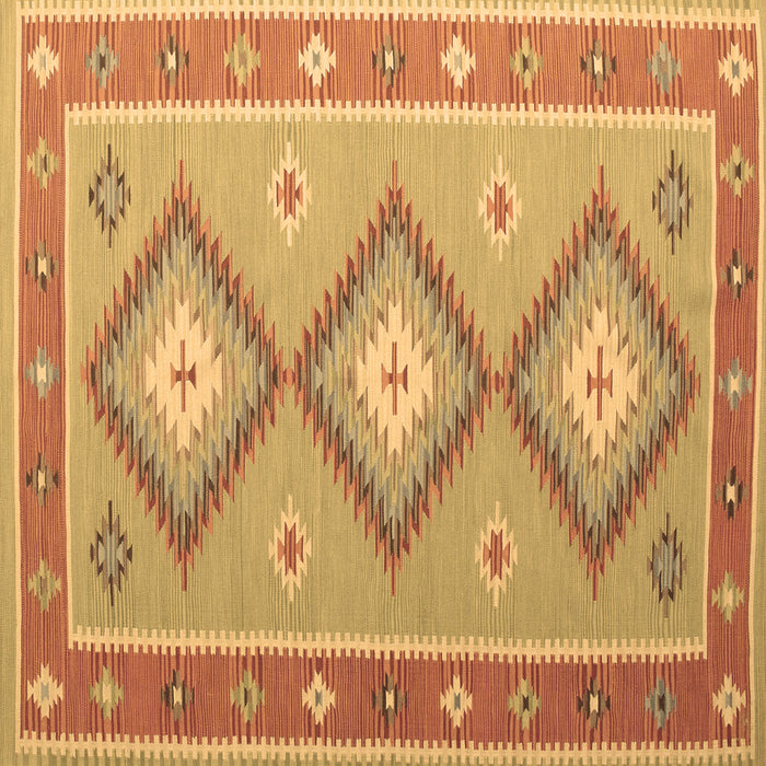 Square Machine Washable Oriental Brown Traditional Rug, wshcon992brn