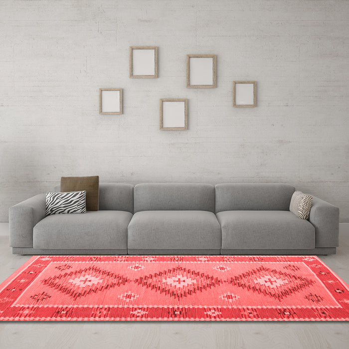 Traditional Red Washable Rugs