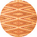 Machine Washable Southwestern Orange Country Area Rugs, wshcon993org