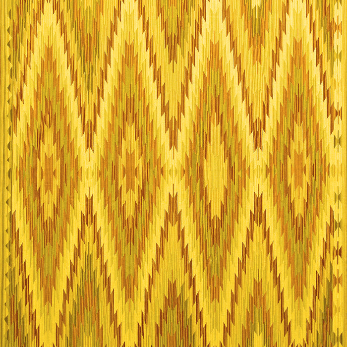 Square Southwestern Yellow Country Rug, con993yw