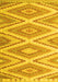 Machine Washable Southwestern Yellow Country Rug, wshcon993yw