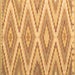 Square Machine Washable Southwestern Brown Country Rug, wshcon993brn
