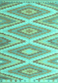 Southwestern Turquoise Country Rug, con993turq