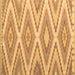 Square Southwestern Brown Country Rug, con993brn