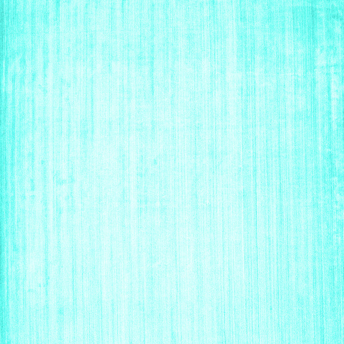 Square Machine Washable Abstract Turquoise Contemporary Area Rugs, wshcon994turq