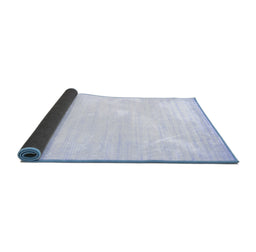 Sideview of Abstract Blue Contemporary Rug, con994blu
