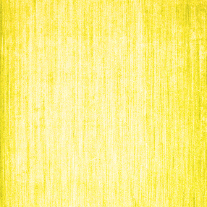 Square Machine Washable Abstract Yellow Contemporary Rug, wshcon994yw