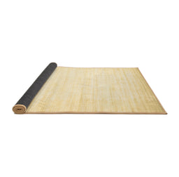 Sideview of Abstract Brown Contemporary Rug, con994brn