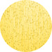 Round Solid Yellow Modern Rug, con995yw