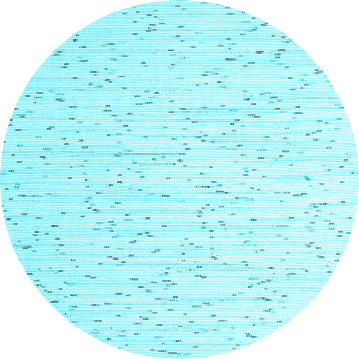 Round Solid Light Blue Modern Rug, con995lblu