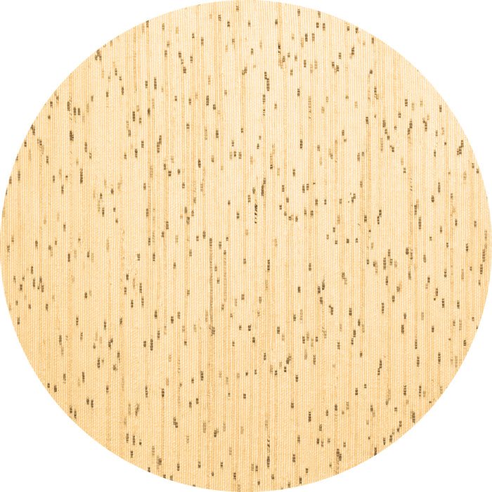 Round Machine Washable Solid Brown Modern Rug, wshcon995brn