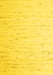 Machine Washable Solid Yellow Modern Rug, wshcon996yw