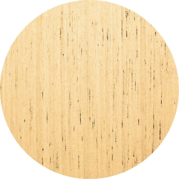 Round Machine Washable Solid Brown Modern Rug, wshcon996brn