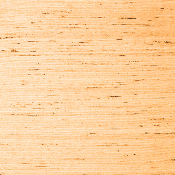 Round Machine Washable Solid Orange Modern Area Rugs, wshcon996org