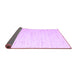 Sideview of Solid Purple Modern Rug, con996pur