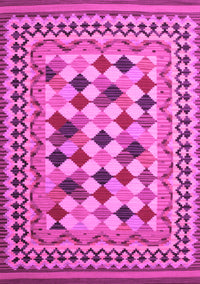 Abstract Pink Contemporary Rug, con997pnk