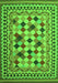 Serging Thickness of Machine Washable Abstract Green Contemporary Area Rugs, wshcon997grn
