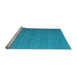Sideview of Machine Washable Abstract Light Blue Contemporary Rug, wshcon998lblu