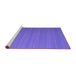 Sideview of Machine Washable Abstract Purple Contemporary Area Rugs, wshcon998pur