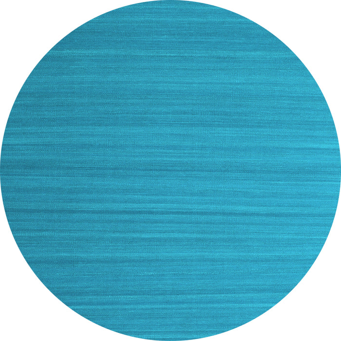 Round Abstract Light Blue Contemporary Rug, con998lblu
