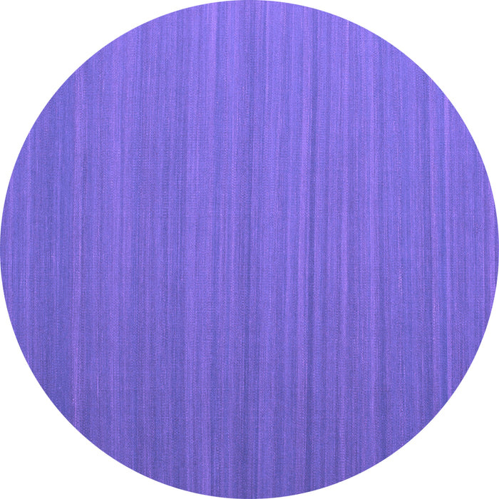 Round Machine Washable Abstract Purple Contemporary Area Rugs, wshcon998pur