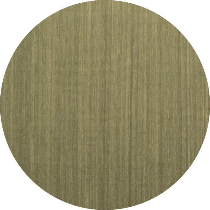 Round Abstract Brown Contemporary Rug, con998brn