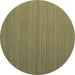 Round Abstract Brown Contemporary Rug, con998brn