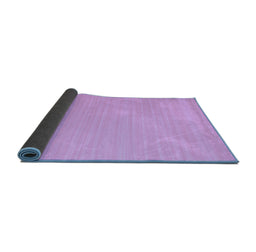 Sideview of Abstract Blue Contemporary Rug, con999blu